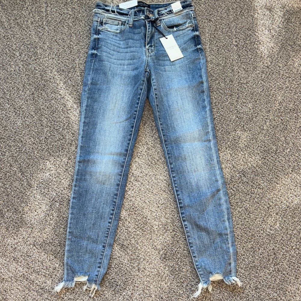 Judy Blue Distressed Blue Jeans